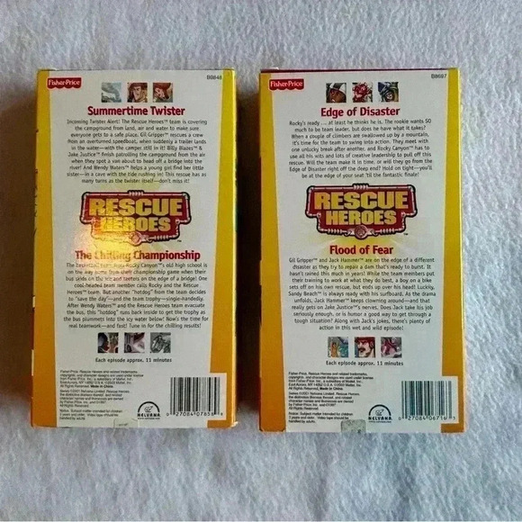 Vintage Fisher Price Rescue Heroes vhs lot of 2 - Picture 4 of 9